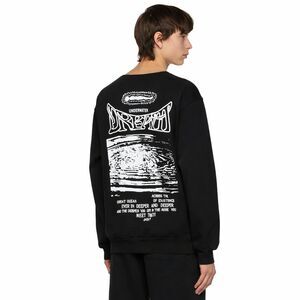 Total Luxury Spa Sweatshirt Mens M Black Underwater Dream Graphic Cut Neck